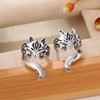 CP-00-00792xx 2 Fox Ear Cuffs / 1 Pair Earrings 2