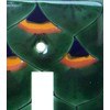 Peacock Talavera Quadruple Toggle Switch Plate