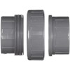 Spears 898 Series PVC Pipe Fitting, Union with EPDM O-Ring,