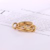 RAIFIN 14K Gold Plated Stackable Rings for Women - Waterproof