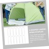 VILLFUL 12pcs U Shaped Garden Ground Stakes for Tents Trampolines