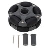 58mm Plastic Omnidirectional Wheel, Gray Black, Excellent Load Stability, Plastic