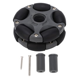 58mm Plastic Omnidirectional Wheel, Gray Black, Excellent Load Stability, Plastic Omnidirectional Wheel, Double Row