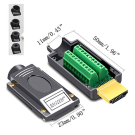 HDMI Adapter Signals Terminal Breakout Plastic Cover Terminal Breakout Board Connector