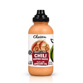 Chosen Foods Avocado Oil-Based Sauce, Chili Dipping - Creamy & Spicy Dipping Sauce for Chicken, Meat, and Sandwhiches - Non-GMO, Keto Friendly, Gluten-Free - 9 Fl Oz (Pack Of 1)