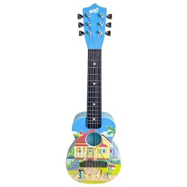 Bluey 21" Kids Guitar - Small Plastic Portable Learn to Play Guitar Musical Education Learning Toy for Toddlers and Preschoolers