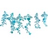 Cheerland Leaf Garlands Vines Teal Blue Decorations Spring Party Hanging