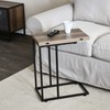 Household Essentials Jamestown Extendable C-Shaped for Accessiblity Side End Table