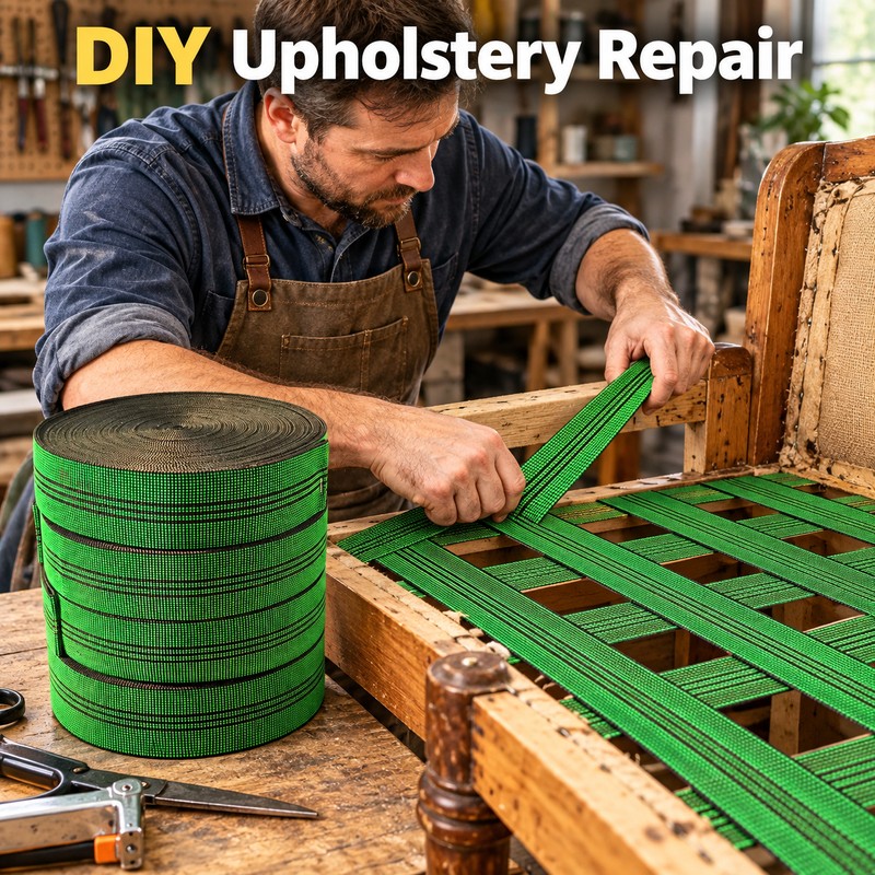Twill Elastic Upholstery Webbing for Furniture Repair