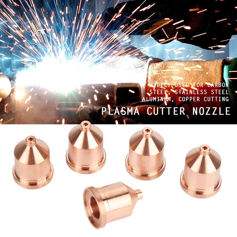 5pcs Plasma Cutter Nozzles Torch Tips Consumables 60A 120931 for
