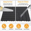Neoaider 9PCS Plastic Interlocking Decking Tiles 12" x 12", 9