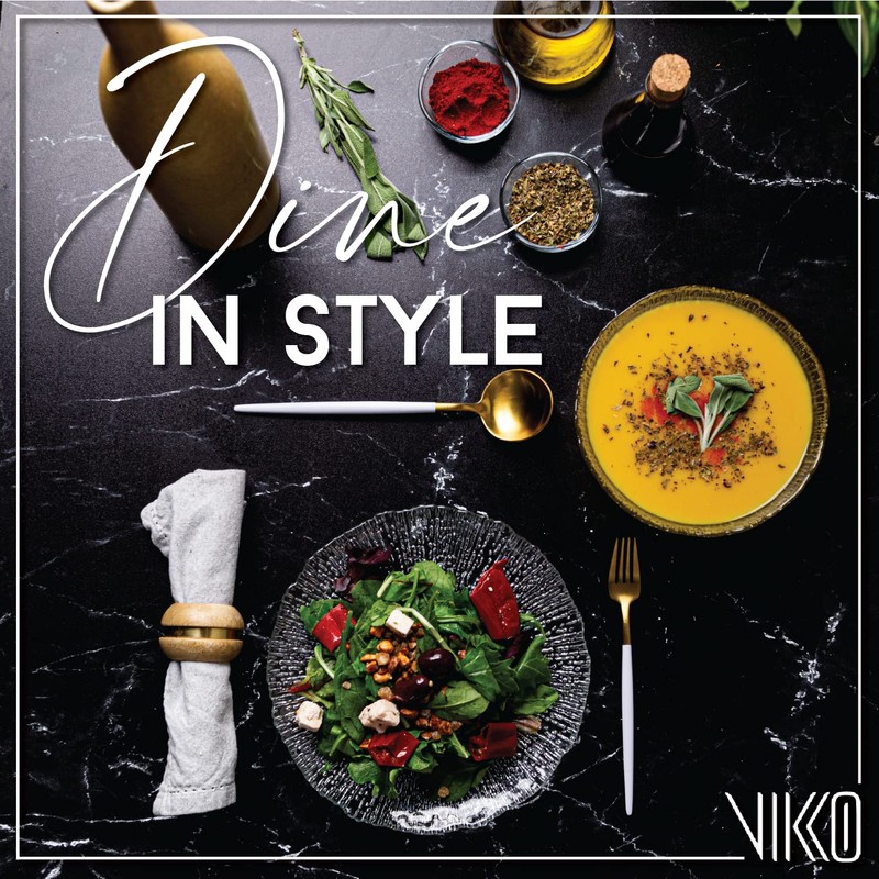 Vikko Salad Plate, Set of 4 Glass Plates, 8.5 Inch