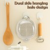LELE LIFE Small Strainer with Handle, Double Layer Berry Strainer,