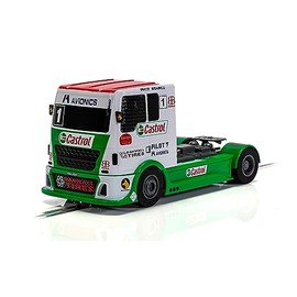 Scalextric C4156 Racing Truck - Red & Green & White Car - World Sport Champ/Endurance