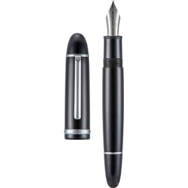 Lanxivi Jinhao X159 Pluma estilográfica de acrílico vino azul oscuro  8 punta extra fina con ribete dorado para escritura y caligrafía con