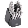 Oster Baldwyn High-Carbon Stainless Steel Kitchen Knife Cutlery Block Set,
