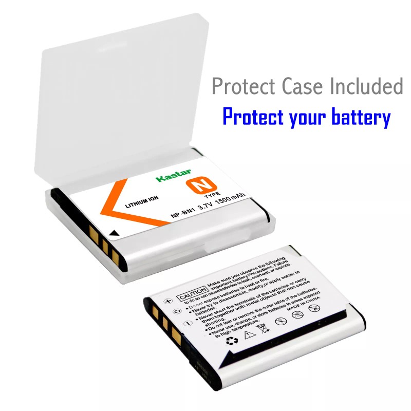 For Sony 1x Kastar Battery for Sony NP-BN1 DSC-TX66 TX100