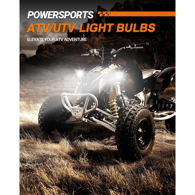 SEALIGHT H4 Bulbs, Pack of 2