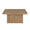 Simple Relax Square Engineered Wood Coffee Table, Mango