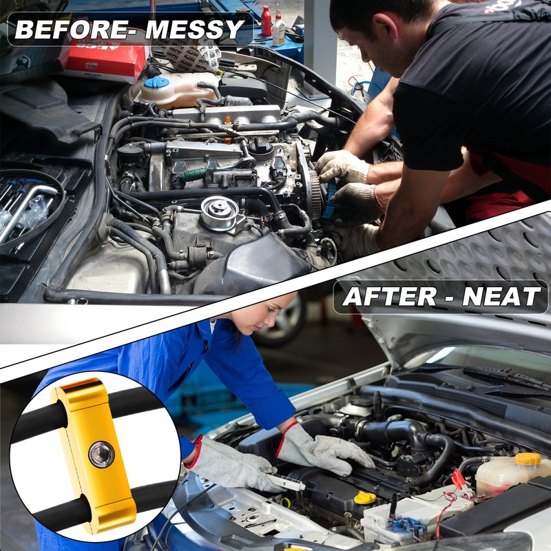 Aitruman Spark Plug Wire Separator Divider Kit for 8mm 9mm