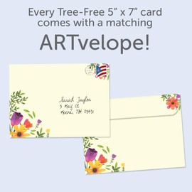 Tree-Free Greetings - Easter Greeting Cards - Artful Designs - 2 Cards + Matching Envelopes - Made in USA - 100% Recycled Paper - 5 x 7 - Beauty and Blessings (GT68804)