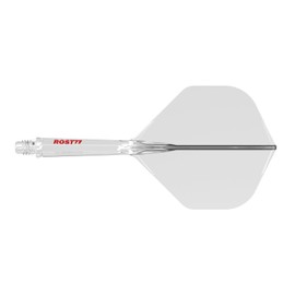 CUESOUL ROST 77 Integrated Dart Shaft and Flight,Big Standard Shape,Set of 3(clear color series)
