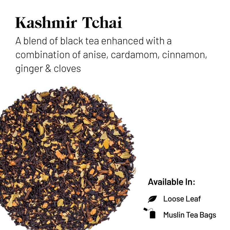KUSMI TEA, Kashmir Tchai Organic - Black Tea & Asian