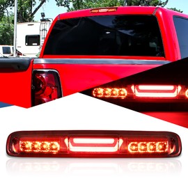 Auto Dynasty 3D LED Bar High Mount Red Third 3rd Tail Brake Light Cargo Lamp Compatible with Chevy Silverado GMC Sierra 99-07