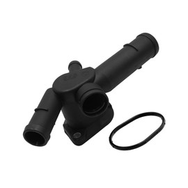 Partuto Coolant Hose - for VW Golf Jetta 1999 2000 2001 2002 2003-2006 Plastic Black - 1 Pcs