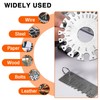 ZeeDix Wire Gauge Measuring Tool (2 Pcs) - Round Dual