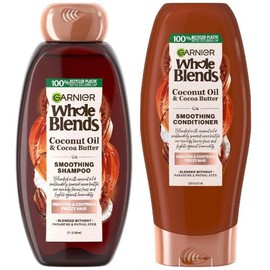 Garnier Whole Blends 코코넛 스무딩 샴푸 컨디셔너 세트 22 fl oz x 2 Garnier Whole Blends Coconut Smoothing Shampoo Conditioner Set 22 fl oz x 2