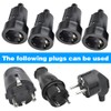 Schuko Coupling CHEVVY Pack of 4 Rubber Coupling 250 V