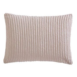 Beatrice Home Fashions Channel Chenille, Standard Sham, Blush