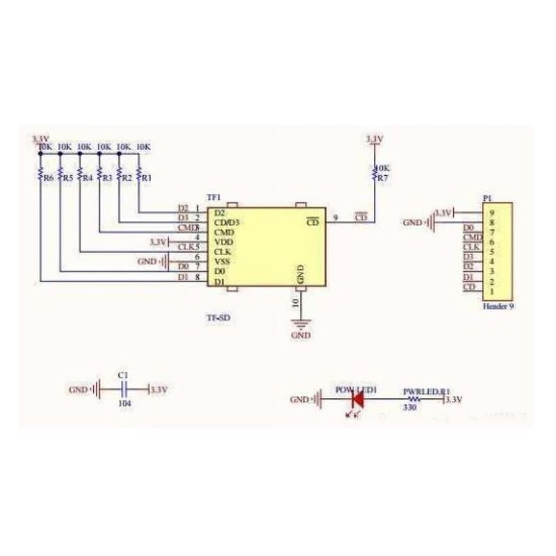 Stemedu 5PCS Micro SD Card Reader Module Memory Storage Mini
