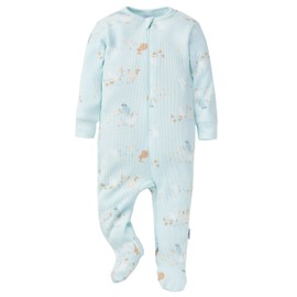 Gerber Baby Unisex 2-Pack 2-Way Zip Thermal Footed Sleep 'N Play, Farm Life, Newborn