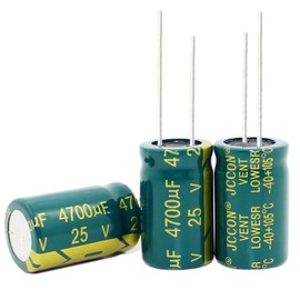 Felenny 10PCS 4700uF 25V+ 105℃ Radial Electrolytic Capacitors for Smart Home Appliances Equipment Communication Equipment LED Lighting