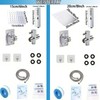 Shower Head Set, 1 Set 6/8 Inch Household Rainfall Shower