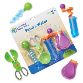 Learning Resources Sand & Water Fine Motor Set - Fidget Toys, Water Bin Play, Toddler Daycare Essentials Games Tools , Homeschool and Preschool, Montessori for Kids, Gifts for Boys and Girls