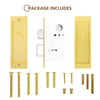 LWZH Privacy Pocket Door Lock Hardware, Hidden Handles, Privacy Pocket