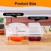 10Pcs Reusable Snack Pack Containers,Reusable Snack Pots with Lids, Double
