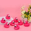 15PCS Cartoon Flamingo Rubber Squeeze Pink Flamingo Toys Floating Squeaky
