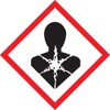 Accuform LZH629PS2 GHS Pictogram Label, "Health Hazard", Adhesive Coated Paper,