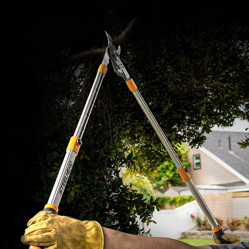 STEELHEAD Heavy-Duty 27-40" Adjustable Gear-Bypass Limb & Branch Lopper, Telescoping