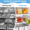 Generisch Storage Containers for Fridge with Lid, Divided Snack Storage