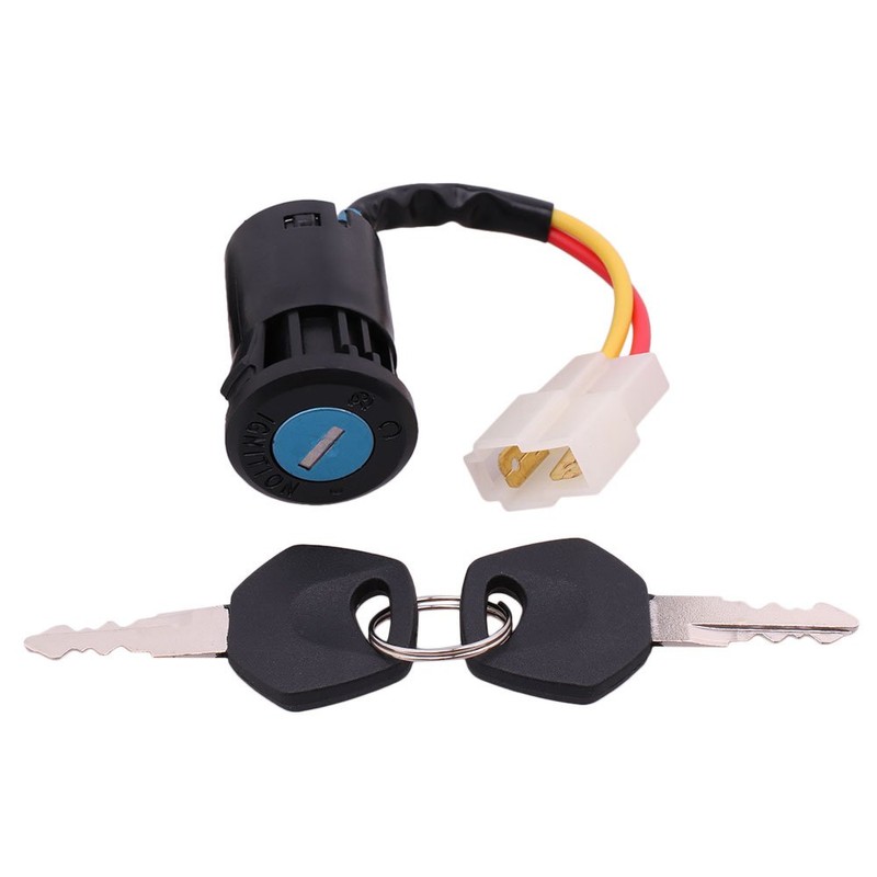 ZIJIA 2 Wires Children Electric Car Ignition Key Switch, Kid