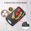Romon Plastic Chopping Board, 2 Pieces, Chopping Boards Non-Slip Handles