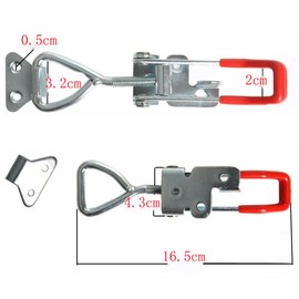 MINGZE 2pcs 600Kg Triangle Shaped Lever Latch Toggle Clamp, 4003