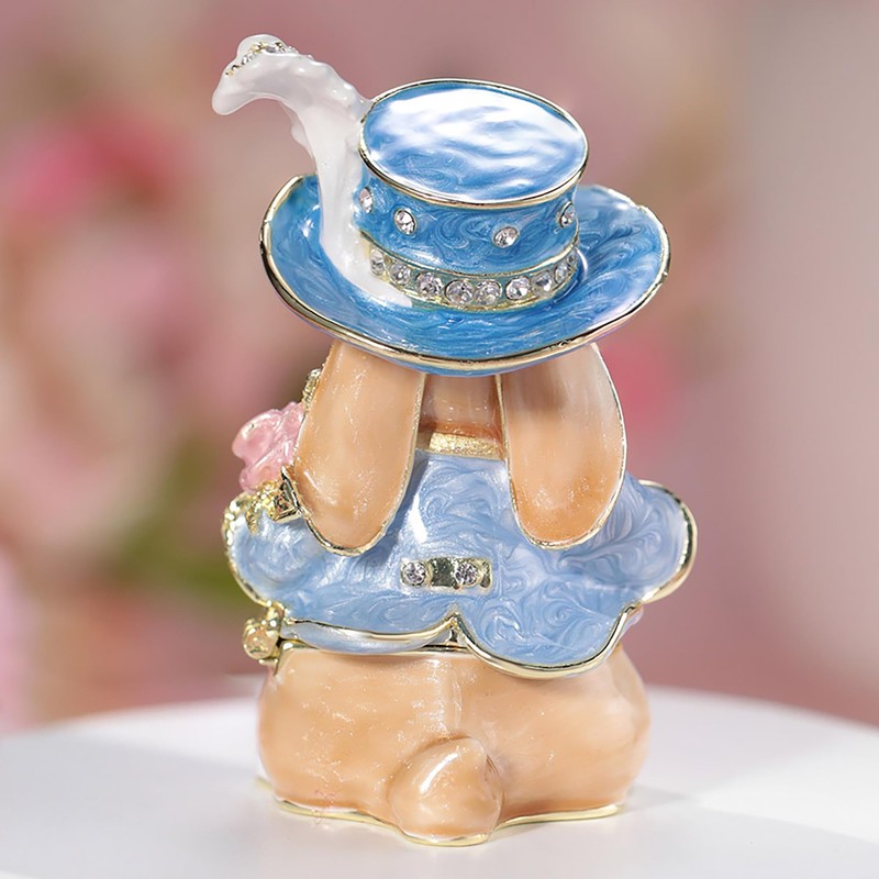 Rabbit Series Rabbit Baron Rabbit Lady (Spring Color) Figurine, Rabbit,