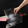 BTSKY Clear Acrylic 5 x 8 inch Index Card Box