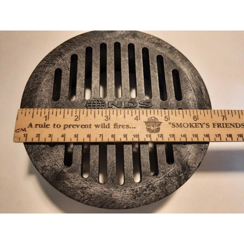 NDS 6" Round Black Drain Grate